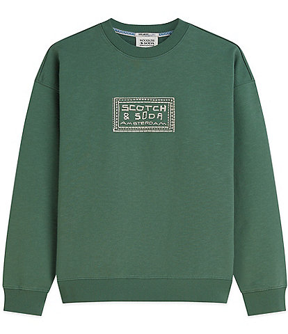 Scotch & Soda Relaxed Fit Embroidered Artwork Sweatshirt