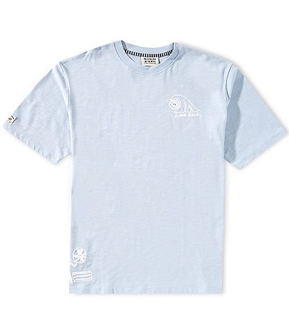 Scotch & Soda Slub Embroidered Short Sleeve T-Shirt