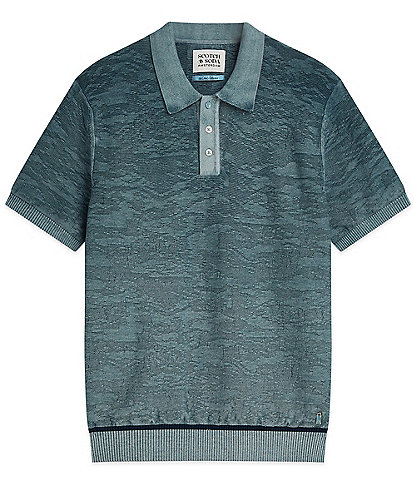 Scotch & Soda Structured Short Sleeve Polo Shirt