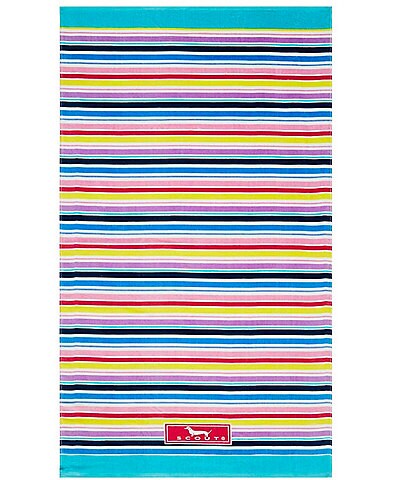 SCOUT Summer Shop Collections Stripe A Pose Printed Velour Beach Towel