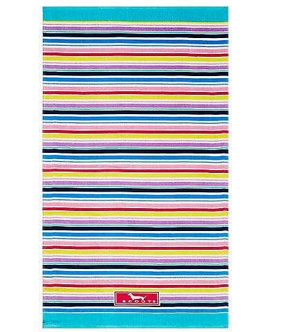 SCOUT Summer Shop Collections Stripe A Pose Printed Velour Beach Towel