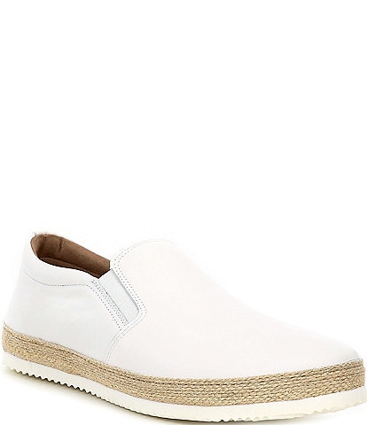 Section X Byron Leather Slip-On Espadrilles