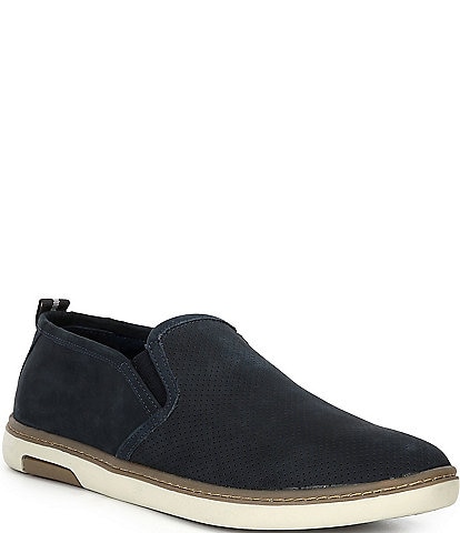 Section X Men's Roland Nubuck Leather Slip-On Sneakers