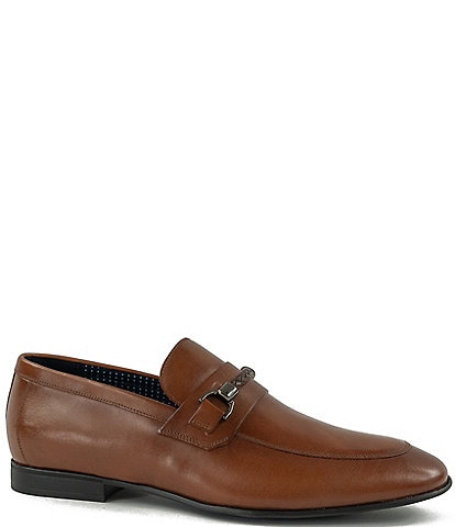 Section X Men's Saint Braid Bit Venetian Leather Dress Shoes