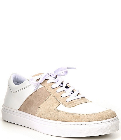 Section X Men's Sidney Suede Leather U-Throat Retro Sneakers