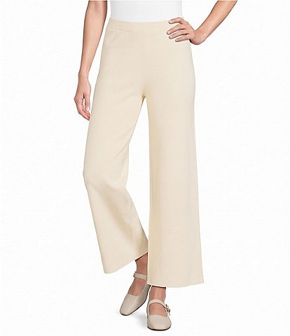 See And Be Seen Knit Wide Leg Pull On Pants