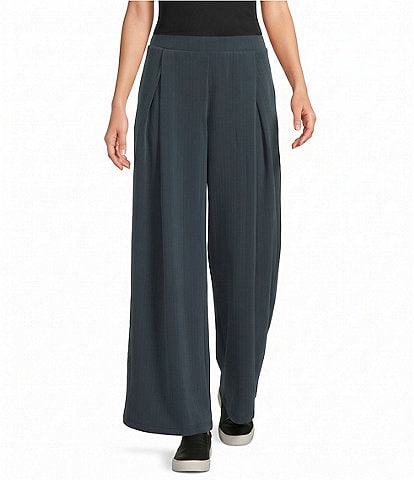 See And Be Seen Stripe Wide Leg Pull On Pants