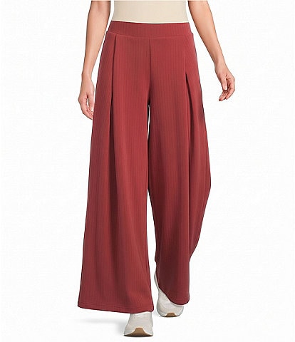 See And Be Seen Stripe Wide Leg Pull On Pants