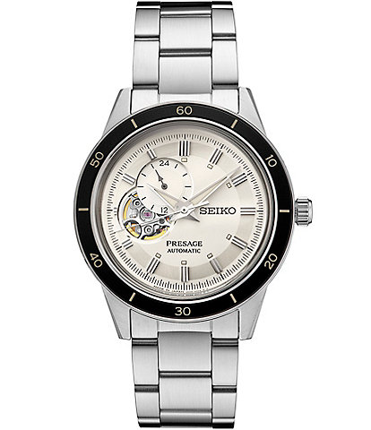 Seiko Men's Presage Cocktail Time Crown Chronograph Stainless Steel Bracelet Watch