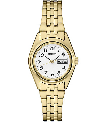 Seiko Women's Essential Quartz Analog Gold Stainless Steel Bracelet Watch