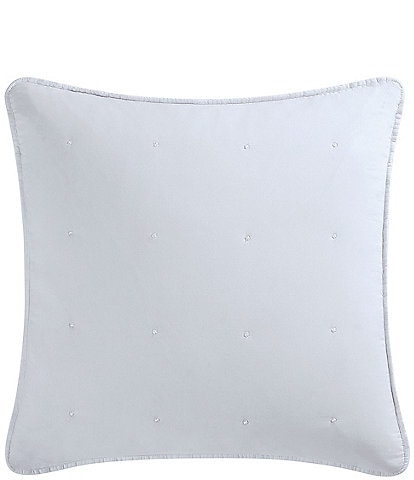Shabby Chic Stonewashed Dot Textured Euro Pillow
