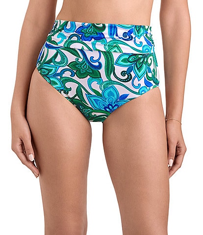 Shape Solver Palm Royale High Waist Pull-On Swim Bottom