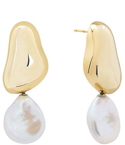 SHASHI Carter Freshwater Pearl Drop Earrings
