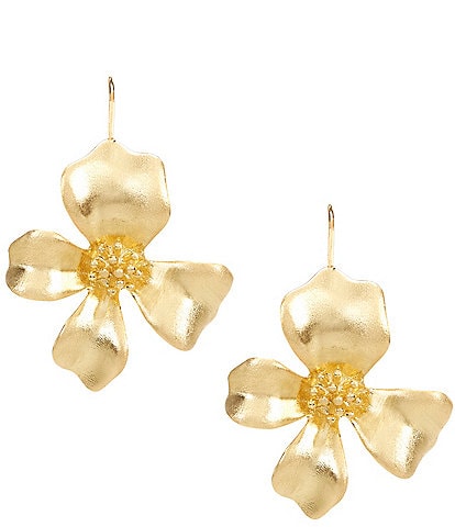 SHASHI Fiorina Flower Resort Statement Drop Earrings