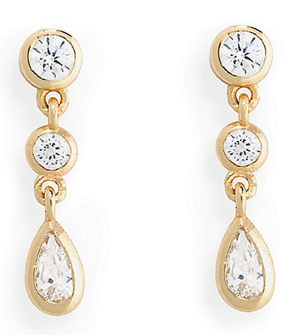 SHASHI Jenny Multi Stone Linear Earrings