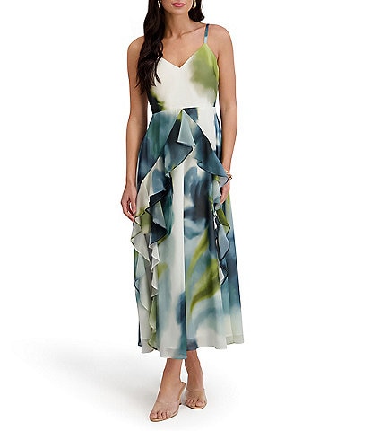 SIENA Printed Chiffon Maxi Dress