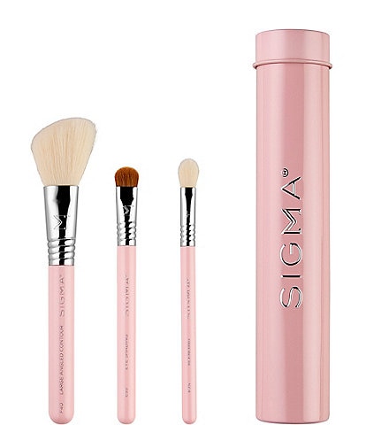 Sigma Beauty Essential Trio Brush Set- Pink