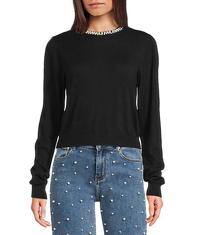 Signature 8 Cashmere Pearl Neck Top