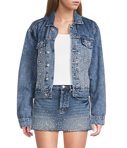 Signature 8 Embellished Coordinating Denim Jacket
