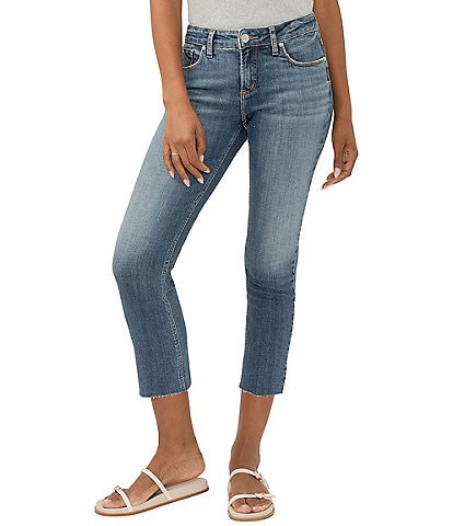Silver Jeans Co. Elyse Ankle Skinny Straight Denim Jeans