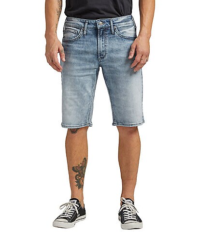 Silver Jeans Co. Grayson Classic Fit MAX FLEX Medium Wash 13#double; Inseam Shorts