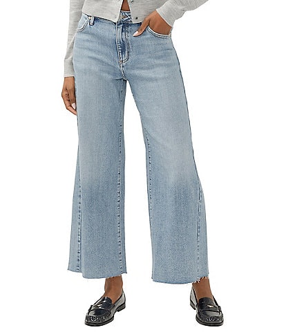 Silver Jeans Co. Isbister Fitted Wide Leg Cropped Jeans