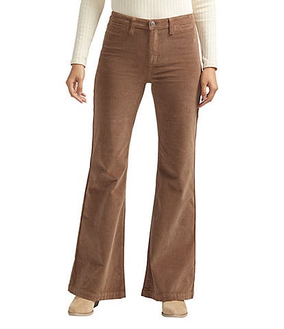 Silver Jeans Co. Isbister Mid Rise Corduroy Flare Leg Pants