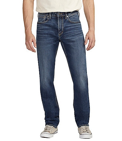 Silver Jeans Co. Machray Straight Leg Athletic Fit Full Length Denim Jeans