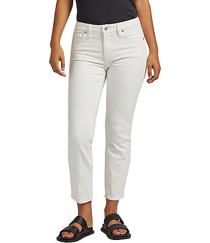 Silver Jeans Co. Mid Rise Ankle Straight Jeans