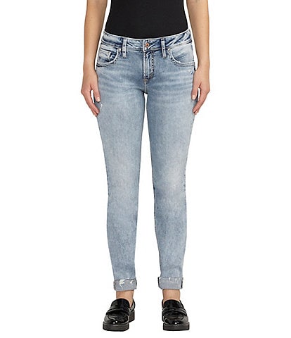 Silver Jeans Co. Elyse Mid Rise 23.5  Inseam Capri Jeans