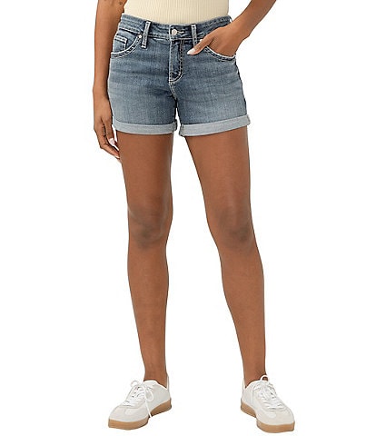 Silver Jeans Co. Mid Rise Slim Leg Boyfriend Shorts