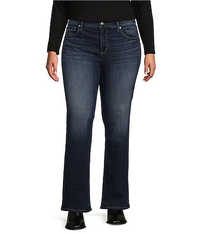 Silver Jeans Co. Plus Size Avery High Rise Slim Bootcut Jeans