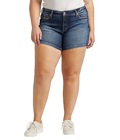 Silver Jeans Co. Plus Size Elyse Mid Rise Shorts