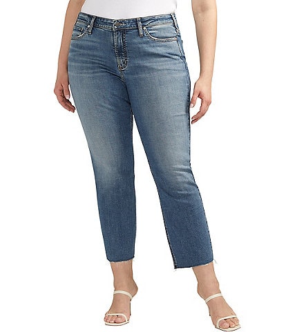 Silver Jeans Co. Plus Size Most Wanted Mid-Rise Straight Leg Jeans