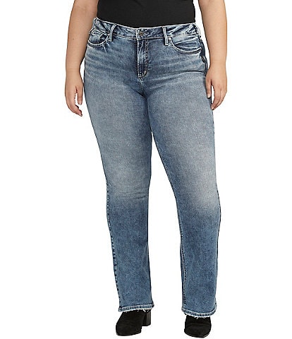 Silver Jeans Co. Plus Size Suki Mid-Rise Bootcut Jeans