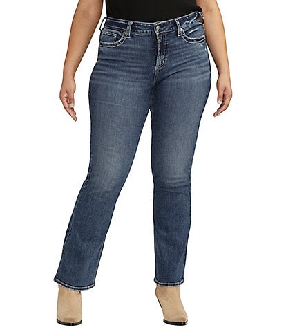 Silver Jeans Co. Plus Size Suki Stretch Mid-Rise Bootcut Jeans
