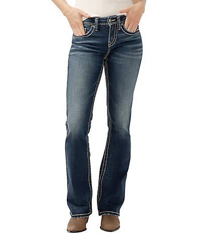 Silver Jeans Co. Suki Stitched Mid Rise Bootcut Jeans