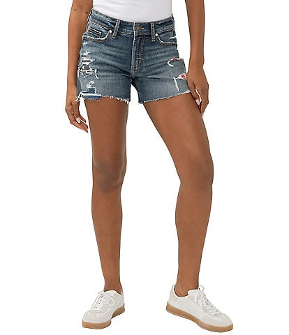 Silver Jeans Co. Suki Mid Rise Curvy Fit Shorts