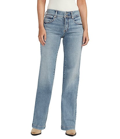 Silver Jeans Co. Suki Mid Rise Power Stretch Trouser Jeans