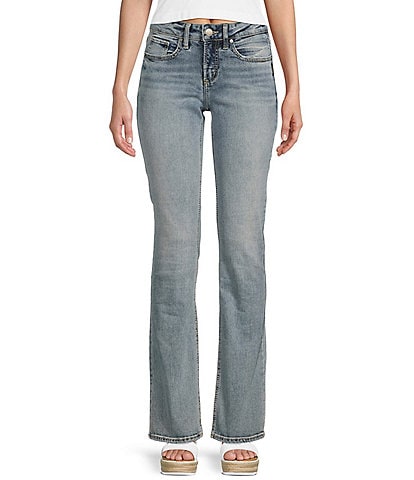 Silver Jeans Co. Suki Mid Rise Power Stretch Slim Bootcut Jeans