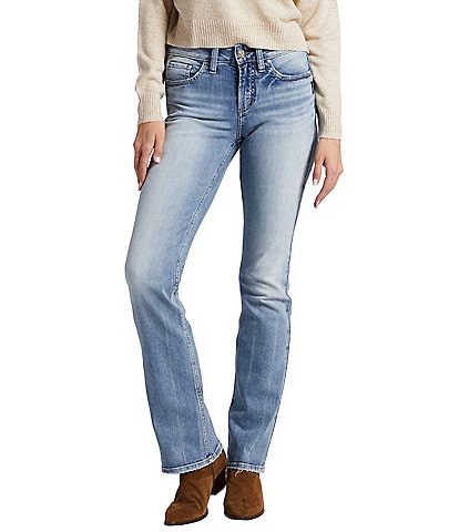 Silver Jeans Co. Suki Mid Rise Slim Fit 31" Light Indigo Inseam Bootcut Jeans