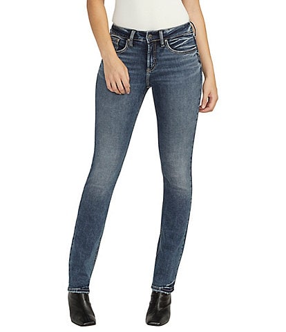 Silver Jeans Co. Suki Mid Rise5-Pocket Styling Straight Jeans
