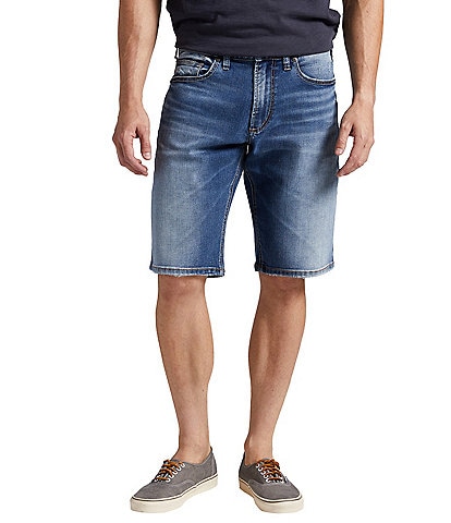 Silver Jeans Co. Zac 12.5#double; Inseam Medium Wash Denim Jean Shorts