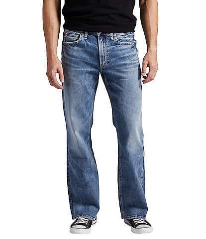 Silver Jeans Co. Eddie Relaxed Tapered-Fit Dark Wash Jeans