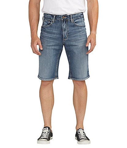 Silver Jeans Co. Zac Relaxed Fit 12.5#double; Inseam Max Flex Denim Shorts