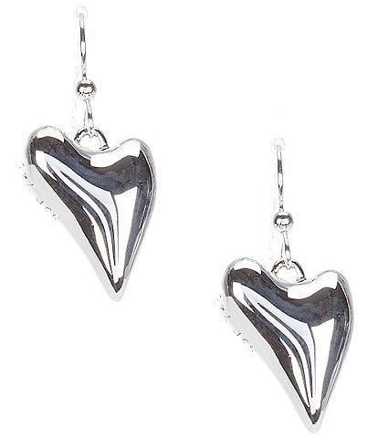 Simon Sebbag Mini Heart Sterling Silver Drop Earrings