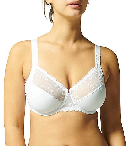 Simone Perele Delice Floral Embroidered Full Busted Contour Underwire Square Back Bra