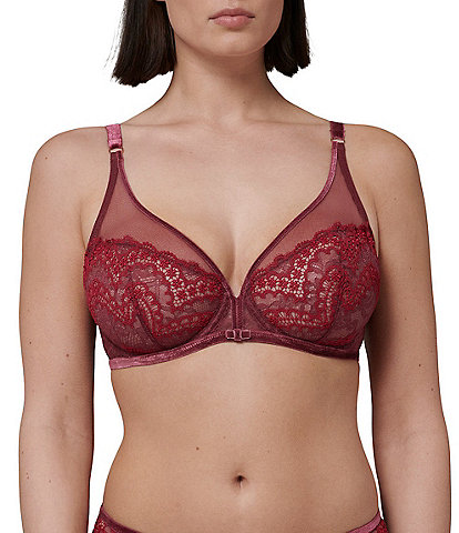Simone Perele Scenario Sheer Plunge Unlined Underwire Bra