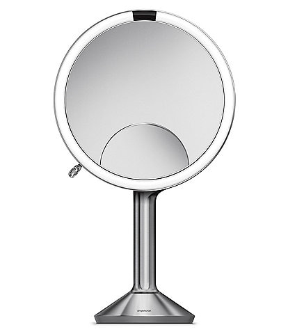 simplehuman 8" Stainless Steel Sensor Lighted Mirror Trio