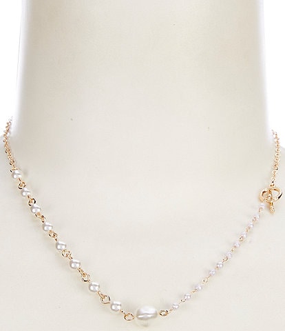 Simplicity Pearl Collar Necklace